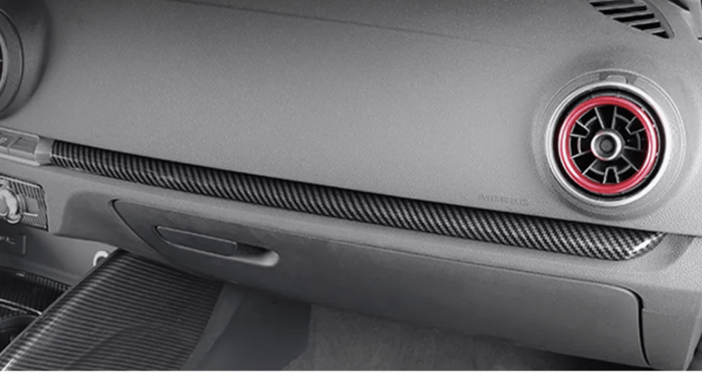 Garniture Carbone Tableau de Bord Audi A3 8V (2012-2020) – S3, RS3, avec ou sans 4 portières