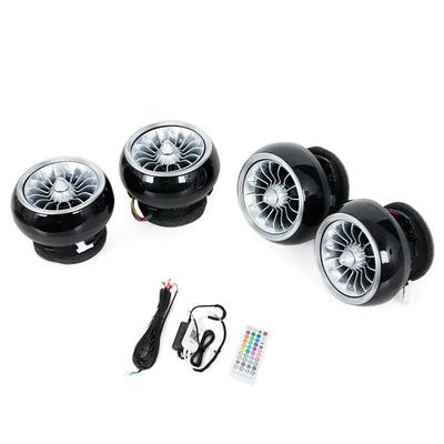 Mercedes-Benz Kit 4 Garnitures de Ventilation Turbo Tableau de Bord