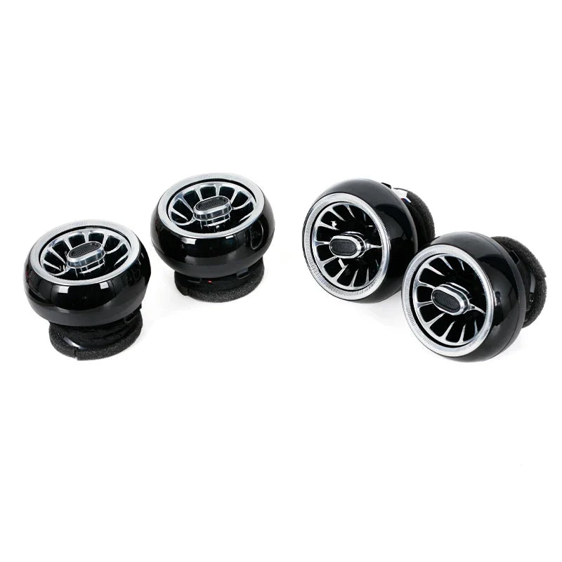 Mercedes-Benz Kit 4 Garnitures de Ventilation Turbo Tableau de Bord