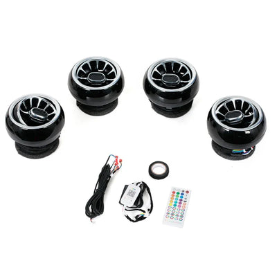 Mercedes-Benz Kit 4 Garnitures de Ventilation Turbo Tableau de Bord