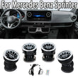 Bouches d'Aération Turbine Mercedes Sprinter – Lot de 4 avec boîtier de commande et télécommande
