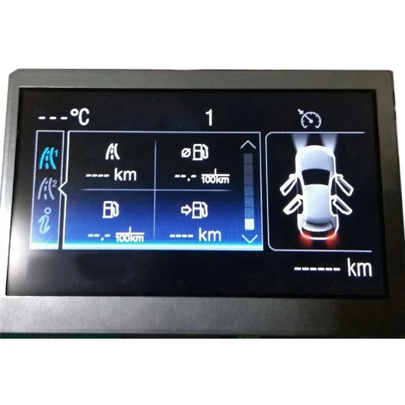 Écran LCD Ford Focus vue de face, compteur LCD 4,2 pouces installé