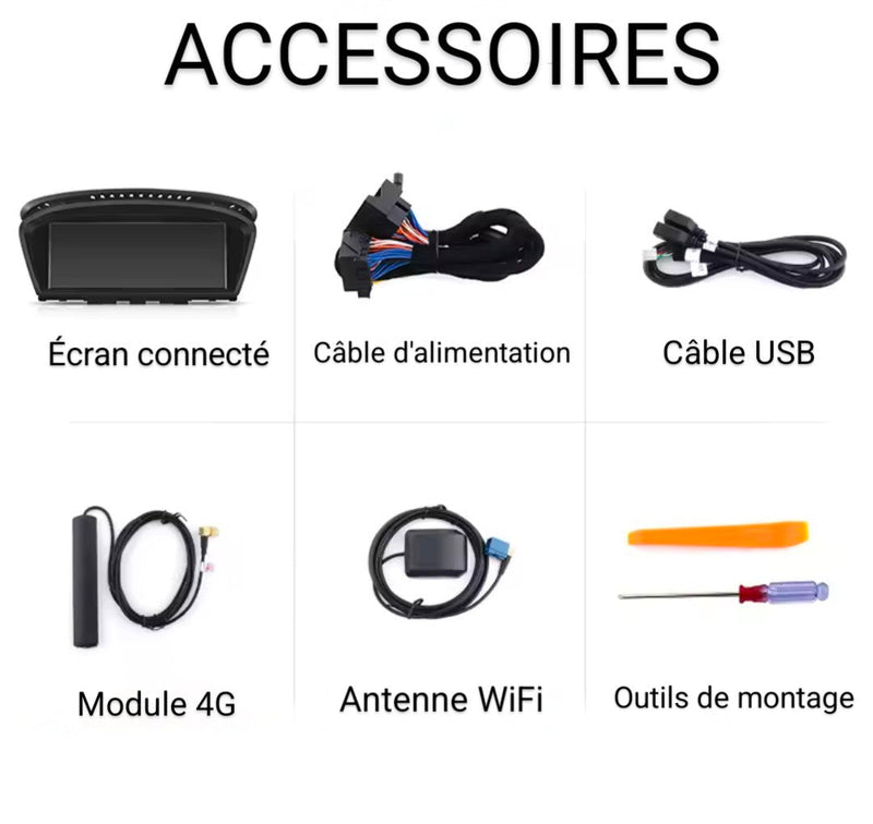 Boîtier CarPlay BMW Série 3 E90 E92 (2005-2013) – Module ou écran 8,8 pouces, vue 11