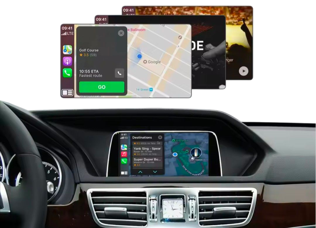 Module CarPlay Android Auto Sans Fil Mercedes Classe E W212