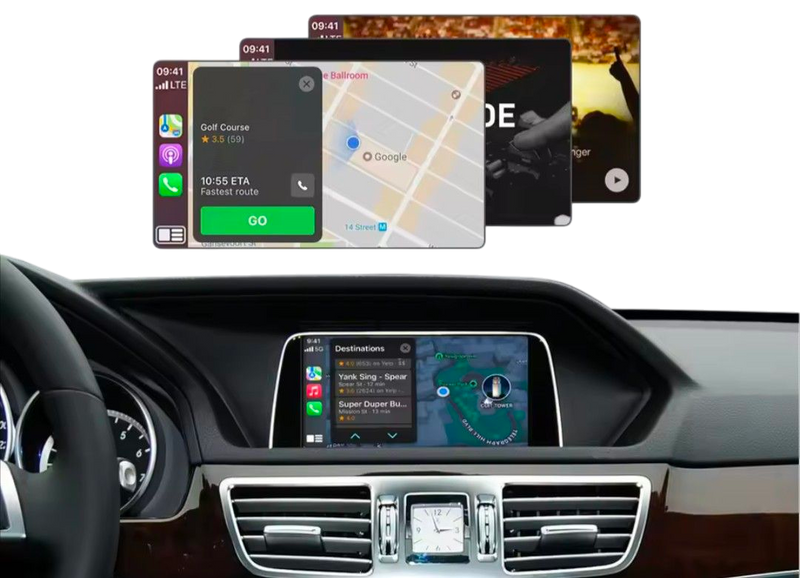Boîtier CarPlay Mercedes Classe E W212 W207 (2008-2015) – NTG 4.0 ou 4.5, sans fil
