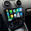 Autoradio CarPlay Audi A3 8P (2003-2013) – Écran 9 pouces, Android 13, choix du système audio