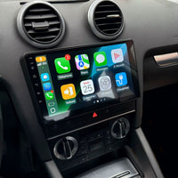 Autoradio CarPlay Audi A3 8P (2003-2013) – Écran 9 pouces, Android 13, choix du système audio