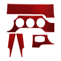 Sticker Tableau de Bord Ford Mustang GT (2015-2020) – Aspect carbone rouge ou noir, vue 5