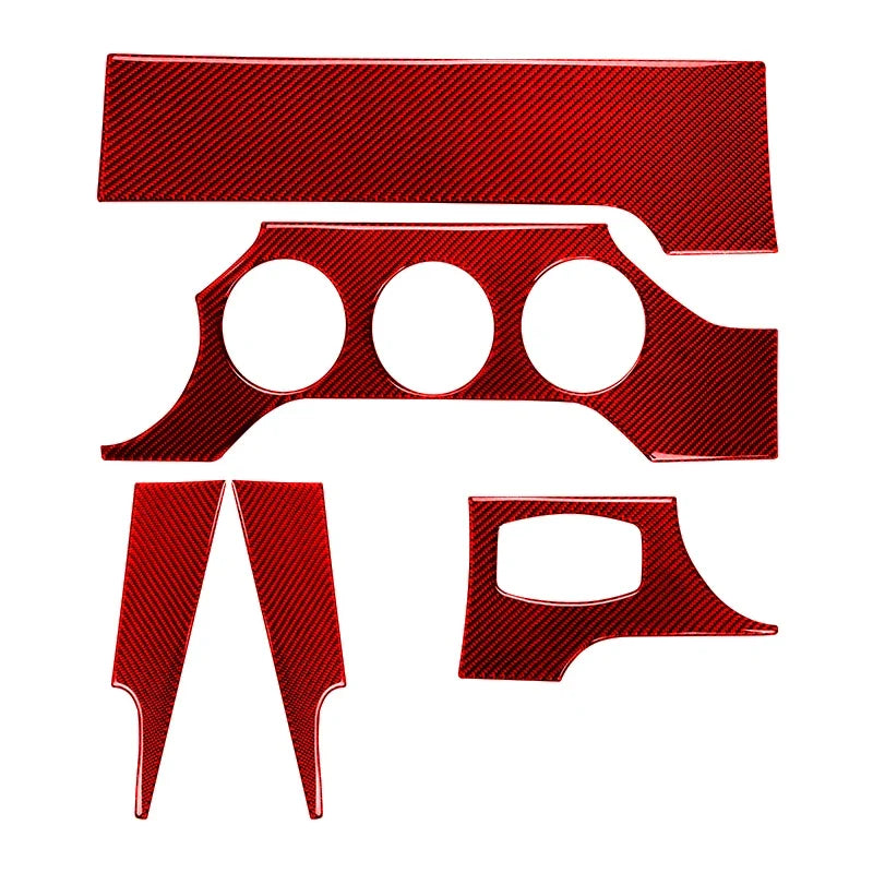Sticker Tableau de Bord Ford Mustang GT (2015-2020) – Aspect carbone rouge ou noir, vue 5