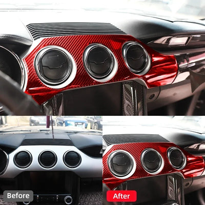 Ford Mustang GT Sticker Tableau de Bord Carbone 2015-2021