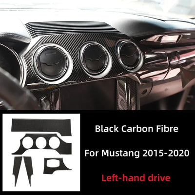 Ford Mustang GT Sticker Tableau de Bord Carbone 2015-2021