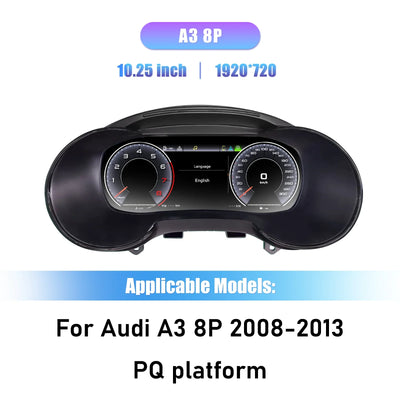 Audi A3 8P Compteur Numérique Cockpit Virtuel 2008-2013