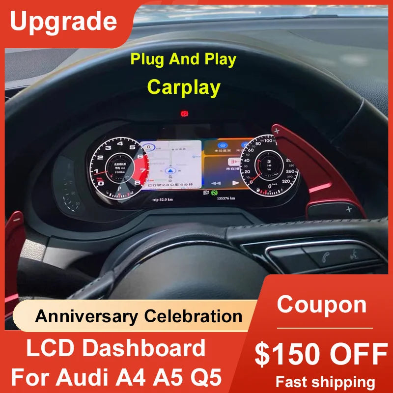 Tableau de Bord Numérique Audi A4 A5 Q5 2008-2018