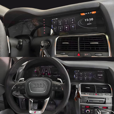 Face arrière du tableau de bord numérique Audi Q7 4L avec connecteurs d'origine