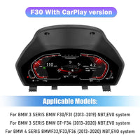 Compteur Digital BMW F30 F31 F32 F33 F34 F36 (2013-2020) – 12,3 pouces, HUD, CarPlay sans fil, vue 8