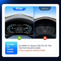 Compteur Digital BMW F20, F30 et F10 (2011-2019) – CarPlay Intégré, Écran 12,3 Pouces, sans HUD, vue 2