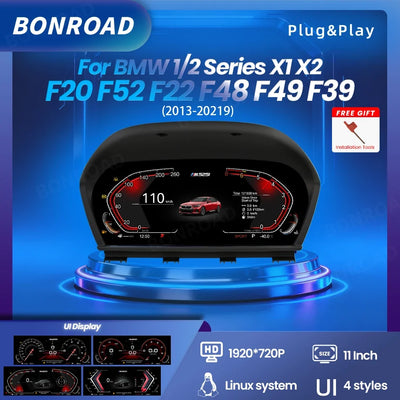 Tableau de Bord Numérique BMW Série 1 2 F20 X1 X2 CarPlay