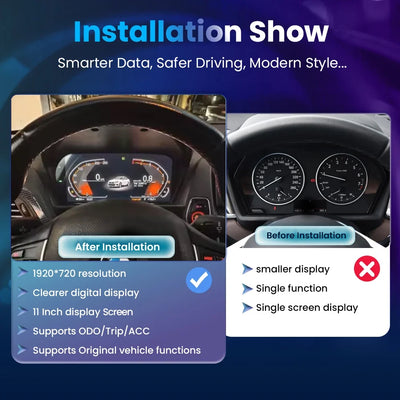 Tableau de Bord Numérique BMW Série 1 2 F20 X1 X2 CarPlay