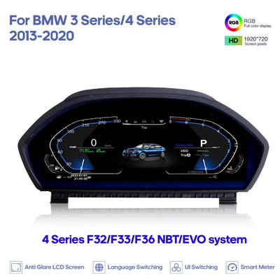 Tableau de Bord Numérique pour BMW Série 3 4 2013-2020