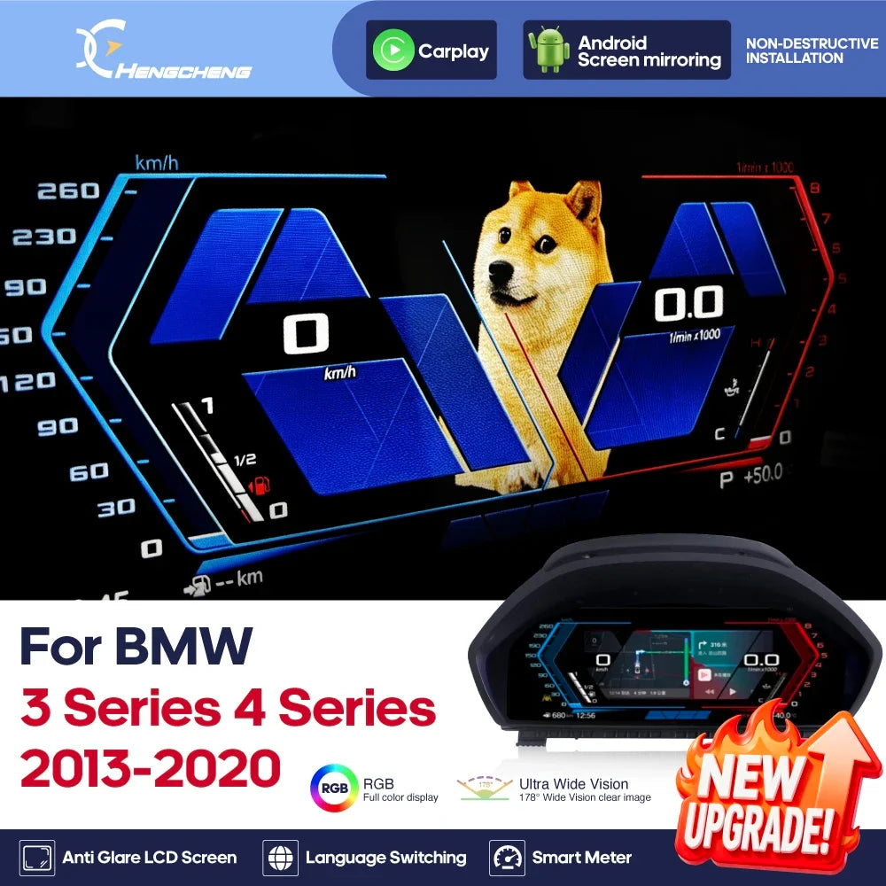 Tableau de Bord Numérique pour BMW Série 3 4 2013-2020