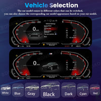 Compteur Digital CarPlay BMW X3 X4 X5 X6 (F25 F26 F15 F16) – Écran 12,3 pouces, sans HUD, vue 7