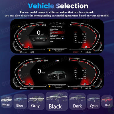 Tableau de Bord Numérique pour BMW X3, X4, X5, X6