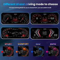 Compteur Digital CarPlay BMW X3 X4 X5 X6 (F25 F26 F15 F16) – Écran 12,3 pouces, sans HUD, vue 6