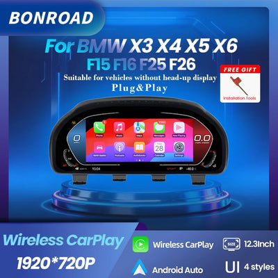 Tableau de Bord Numérique pour BMW X3, X4, X5, X6