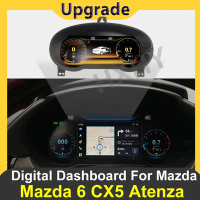 Tableau de Bord Numérique Cockpit Virtuel pour Mazda 2017-2021