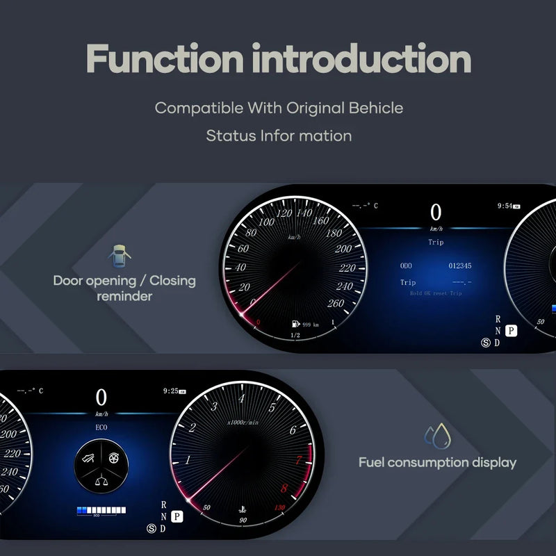Compteur Digital Mercedes Classe E W207 – Écran 12,3 pouces, NTG 4.5 et 5.0, vue 4