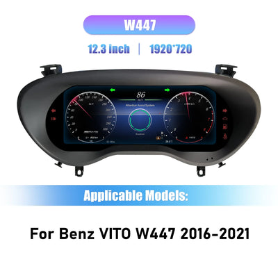 Mercedes-Benz Vito W447 Tableau de Bord Numérique, Écran LCD 2016-2021