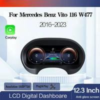 Compteur Digital Mercedes Vito W447 (2016-2023) – Écran 12,3 pouces, CarPlay intégré