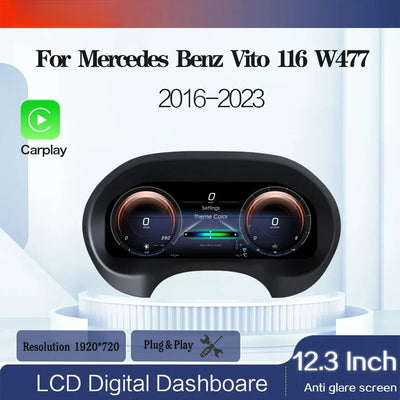 Tableau de Bord Numérique Mercedes-Benz Vito W447 12,3 Pouces CarPlay