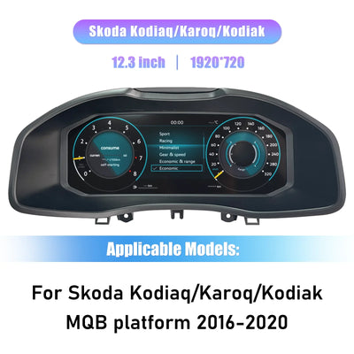 Tableau de Bord Numérique pour Skoda Kodiaq et Karoq 2016-2020