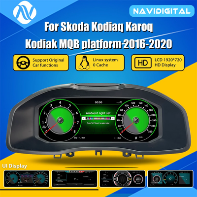 Tableau de Bord Numérique pour Skoda Kodiaq et Karoq 2016-2020
