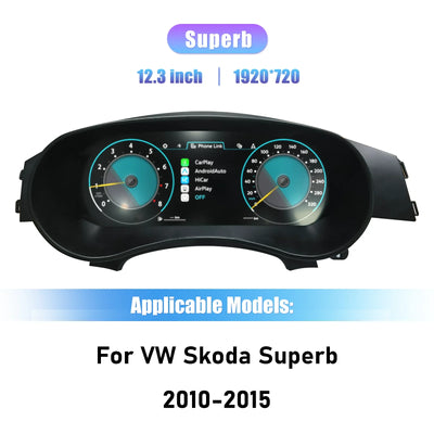 Combiné Numérique Skoda Superb 2 12,3 Pouces Cockpit Virtuel
