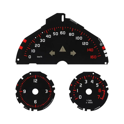 Smart Fortwo 451 Compteur de Vitesse Style Course, Kit 3 Pièces