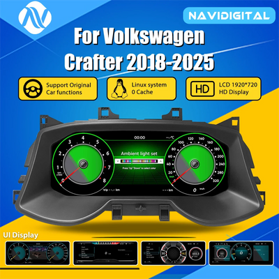 Volkswagen Crafter Tableau de Bord Numérique Écran LCD 2018-2025