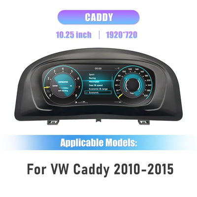 Tableau de Bord Numérique Volkswagen Caddy Virtual Cockpit 2003-2020