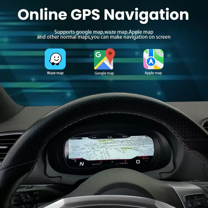 Compteur Digital Volkswagen Golf 7, Jetta, Tiguan et Scirocco – 12,3 pouces, CarPlay sans fil, vue 5