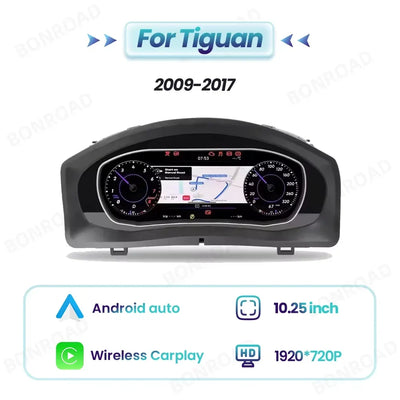 Tableau de Bord Numérique 12,3 Pouces pour VW Golf 7 Jetta Tiguan