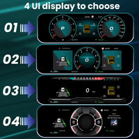 Compteur Digital Volkswagen Golf 7, Jetta, Tiguan et Scirocco – 12,3 pouces, CarPlay sans fil, vue 4