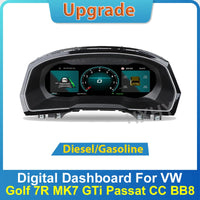 Compteur Digital Volkswagen Passat CC (2019-2023) – Écran LCD HD, Diesel et Essence