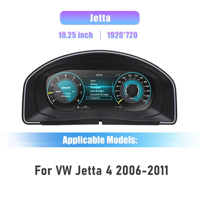 Tableau de Bord Numérique Volkswagen Jetta 4 (2006-2011)