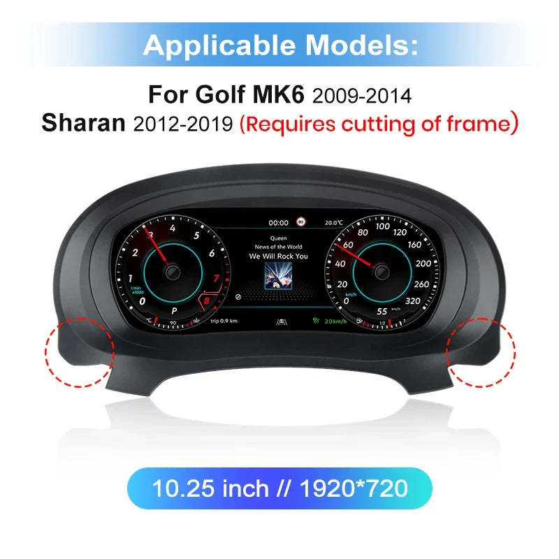 Compteur Digital Volkswagen et Seat – Golf, Passat B8, T6, Amarok, Tiguan L, Leon, Polo, vue 7