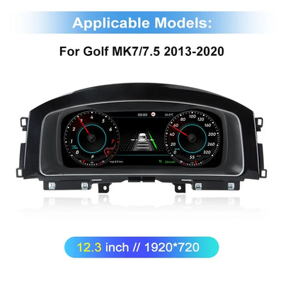 Tableau de Bord Numérique LCD pour VW Passat Golf Tiguan