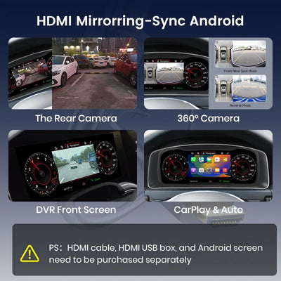Tableau de Bord Numérique LCD pour VW Passat Golf Tiguan