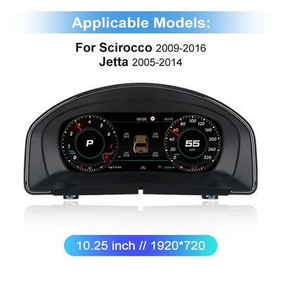 Tableau de Bord Numérique LCD pour VW Passat Golf Tiguan