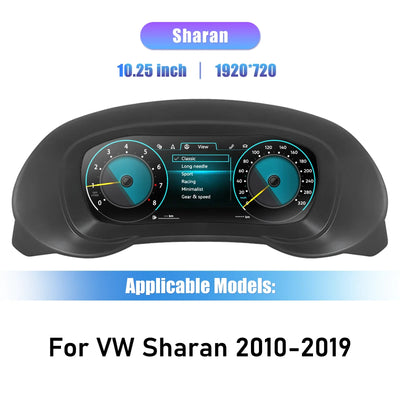 Tableau de Bord Numérique Volkswagen Sharan 2010-2019