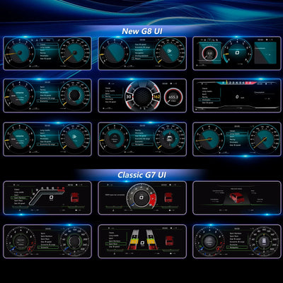Navicluster Compteur Digital 12,3" pour VW Transporter T5 Multivan
